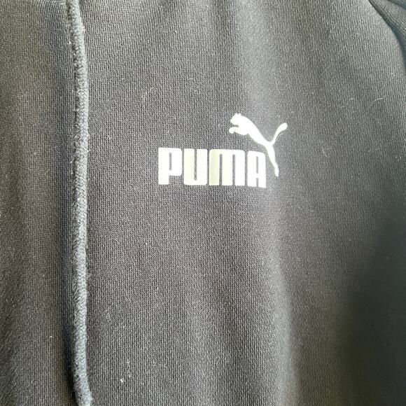 MEN Puma Black Hoodie Size M - Picture 2 of 8